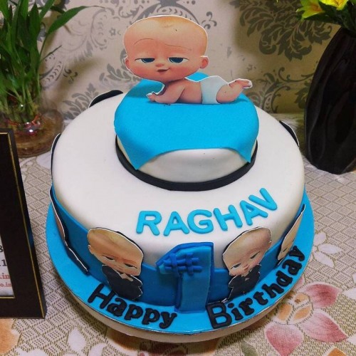 Boss Baby Birthday Fondant Cake Delivery in Delhi NCR