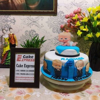Boss Baby Birthday Fondant Cake