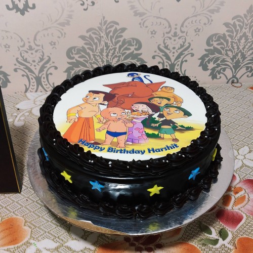 Chota Bheem & Friends Chocolate Cake Delivery in Delhi