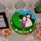 Masha and The Bear Theme Fondant Cake Delivery in Delhi NCR