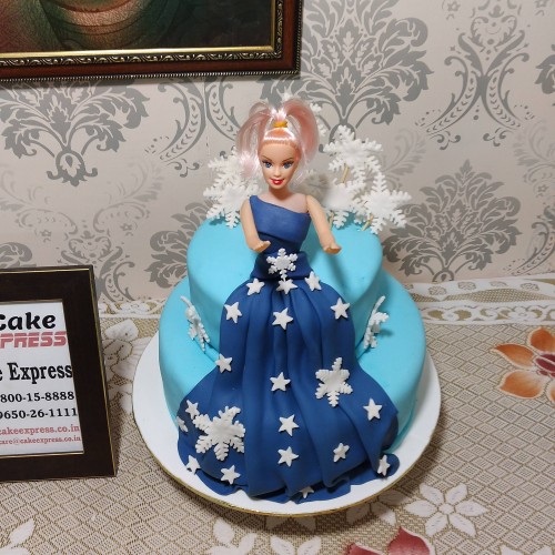 Princess Elsa Theme Birthday Cake Delivery in Delhi NCR