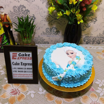 Elsa Frozen Photo Cake Elsa Frozen Photo Cake