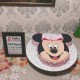 Cute Minnie Mouse Face Fondant Cake Delivery in Delhi NCR