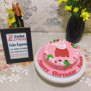 Pink Peppa Pig Designer Cake