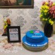 George Pig Blue Fondant Cake Delivery in Delhi NCR
