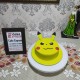 Pikachu Cartoon Fondant Cake Delivery in Delhi