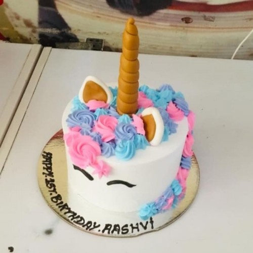 Unicorn Theme Semi Fondant Cake Delivery in Delhi