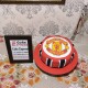 Red Fondant Manchester United Cake Delivery in Delhi NCR