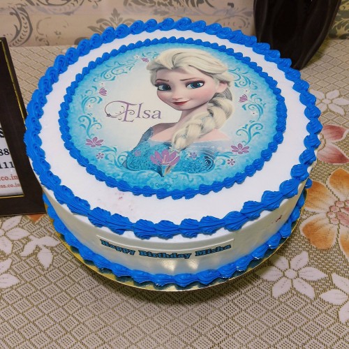 Frozen Elsa Photo Cake Delivery in Delhi NCR