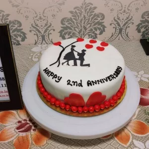 First Wedding Anniversary Cakes 2 kg Red velvet