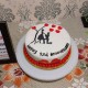 Loving Couple Romantic Fondant Cake Delivery in Delhi