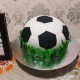 Football Shape Fondant Cake Delivery in Delhi NCR