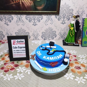 Doctor Birthday Fondant Cake