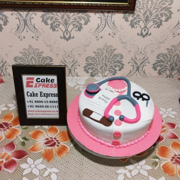 Female Doctor Birthday Cake