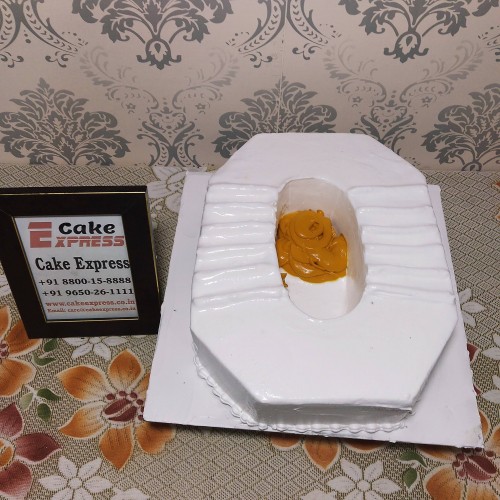 Toilet Sheet Shaped Cake Delivery in Delhi
