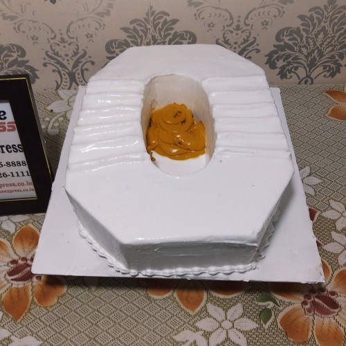 Toilet Sheet Shaped Cake Delivery in Delhi