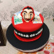 La Casa De Papel Theme Fondant Cake Delivery in Delhi NCR