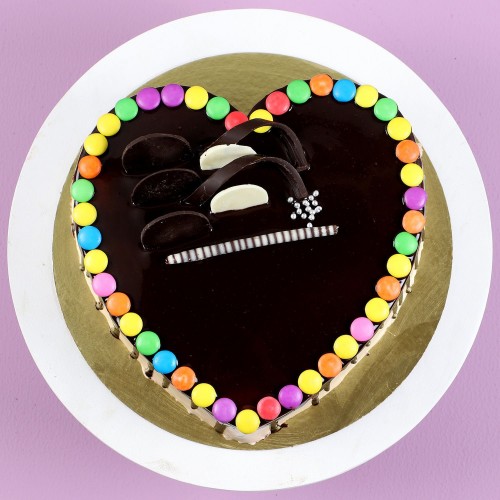 Hearty Gems Chocolate Cake Delivery in Delhi