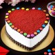 Hearty Red Velvet Gems Cake Delivery in Delhi