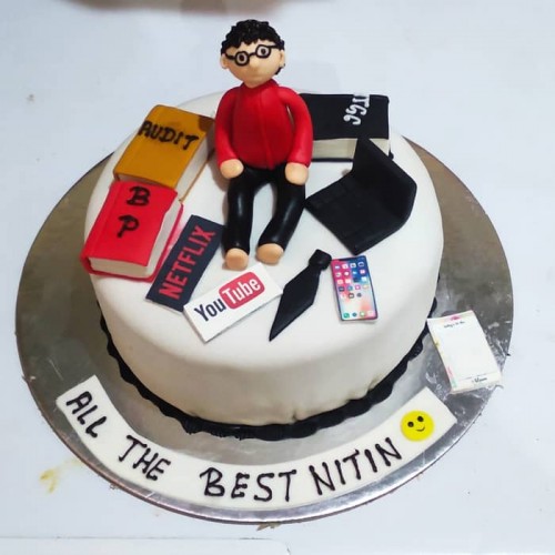 Accountant Guy Theme Cake Delivery in Delhi