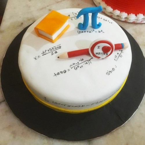 Math Lover Fondant Cake Delivery in Delhi