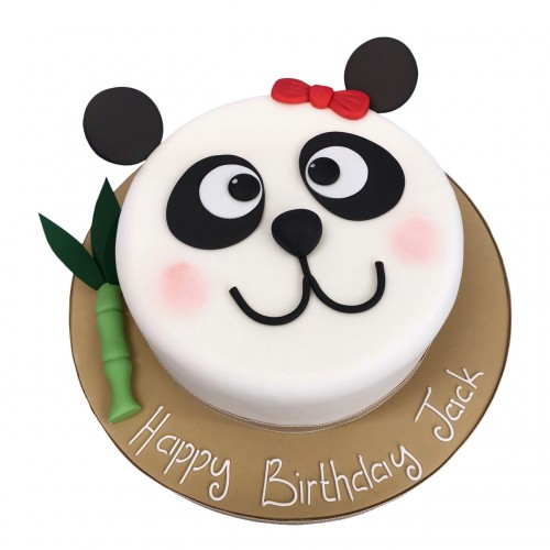 Panda Party Fondant Cake Delivery in Delhi