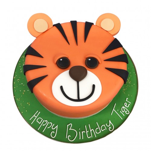 Tiger Party Fondant Cake Delivery in Delhi