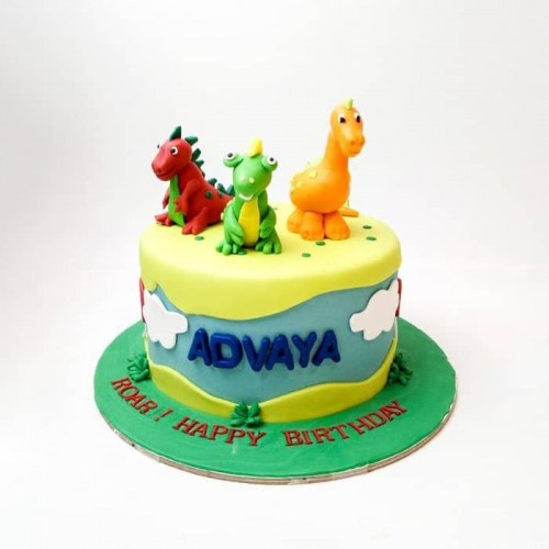 Dinosaur Diaries Fondant Cakes Delivery in Delhi