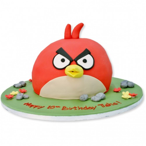Angry Birds Cake Red Fondant Cake Delivery in Delhi