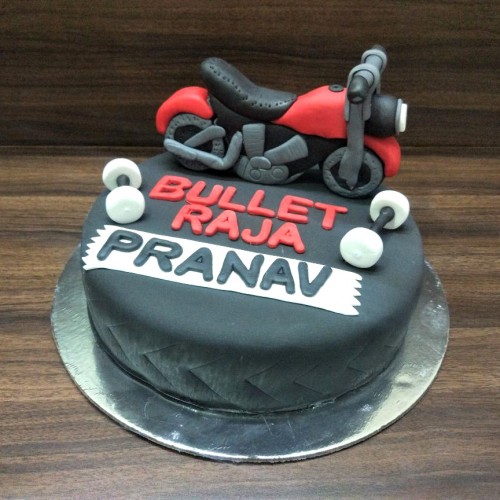 Bullet Raja Fondant Cake Delivery in Delhi