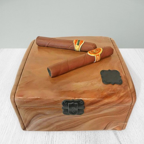 Cigar Box Fondant Cake Delivery in Delhi
