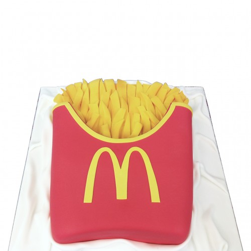 McDonald's Fries Fondant Cake Delivery in Delhi