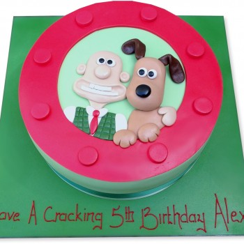 Wallace and Gromit Fondant Cake