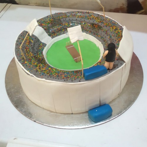 Cricket Ground Theme Cake Delivery in Delhi