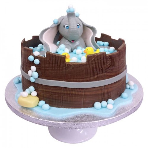 Dumbo in a Bath Tub Fondant Cake Delivery in Delhi