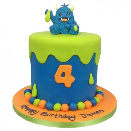 Little Monsters Fondant Cake Delivery in Delhi