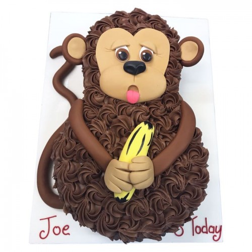 Smaller Party Monkey Cake Delivery in Delhi