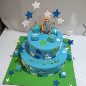 Kids 1st Birthday Theme Fondant Cake Delivery in Delhi