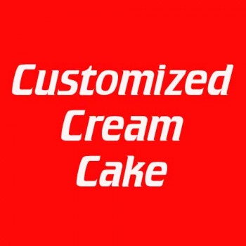 Customized Cream Cake