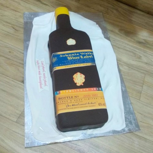 Blue Label Bottle Fondant Cake Delivery in Delhi NCR