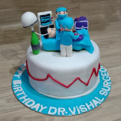 Surgery Theme Fondant Cake Delivery in Delhi NCR