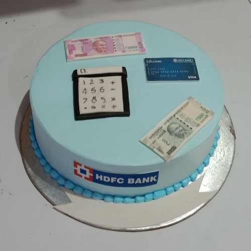 Bank Employee Theme Cake Delivery in Delhi NCR