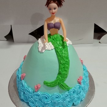 Barbie Mermaid Doll Cake