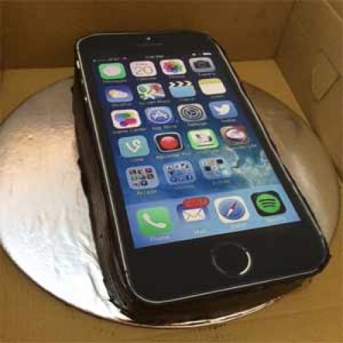 Black Iphone Cake Delivery in Delhi