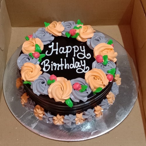 Chocolate Birthday Rose Cake Delivery in Delhi NCR