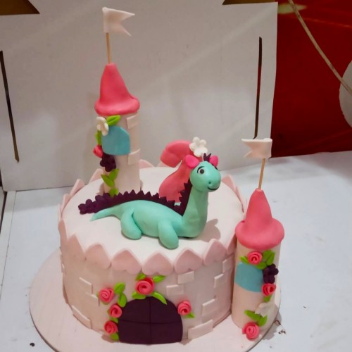 Dragon and Castle Theme Cake Delivery in Delhi