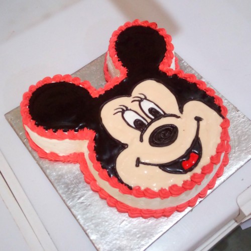 Mickey Mouse Pineapple Cake Delivery in Delhi NCR