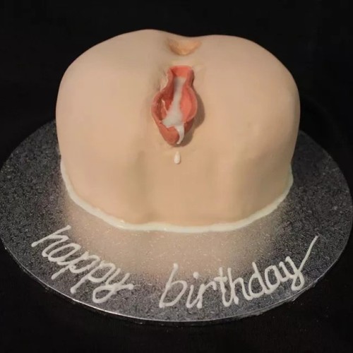Pussy Shape Customized Fondant Cake Delivery in Delhi NCR
