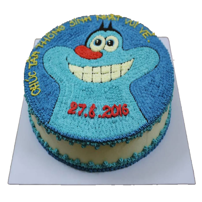 Oggy Cartoon Pineapple Cake Delivery in Delhi NCR - ₹1, Cake Express