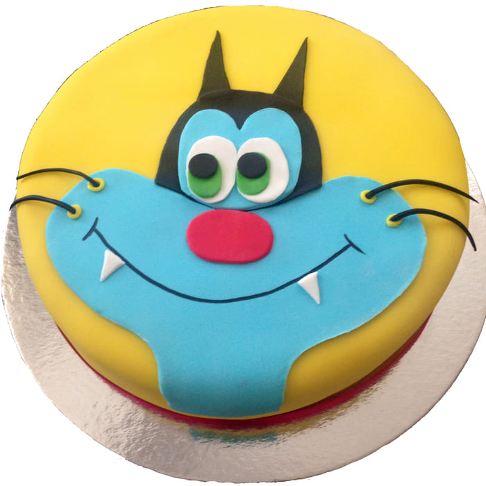 Oggy Theme Fondant Cake Delivery in Delhi NCR - ₹2, Cake Express